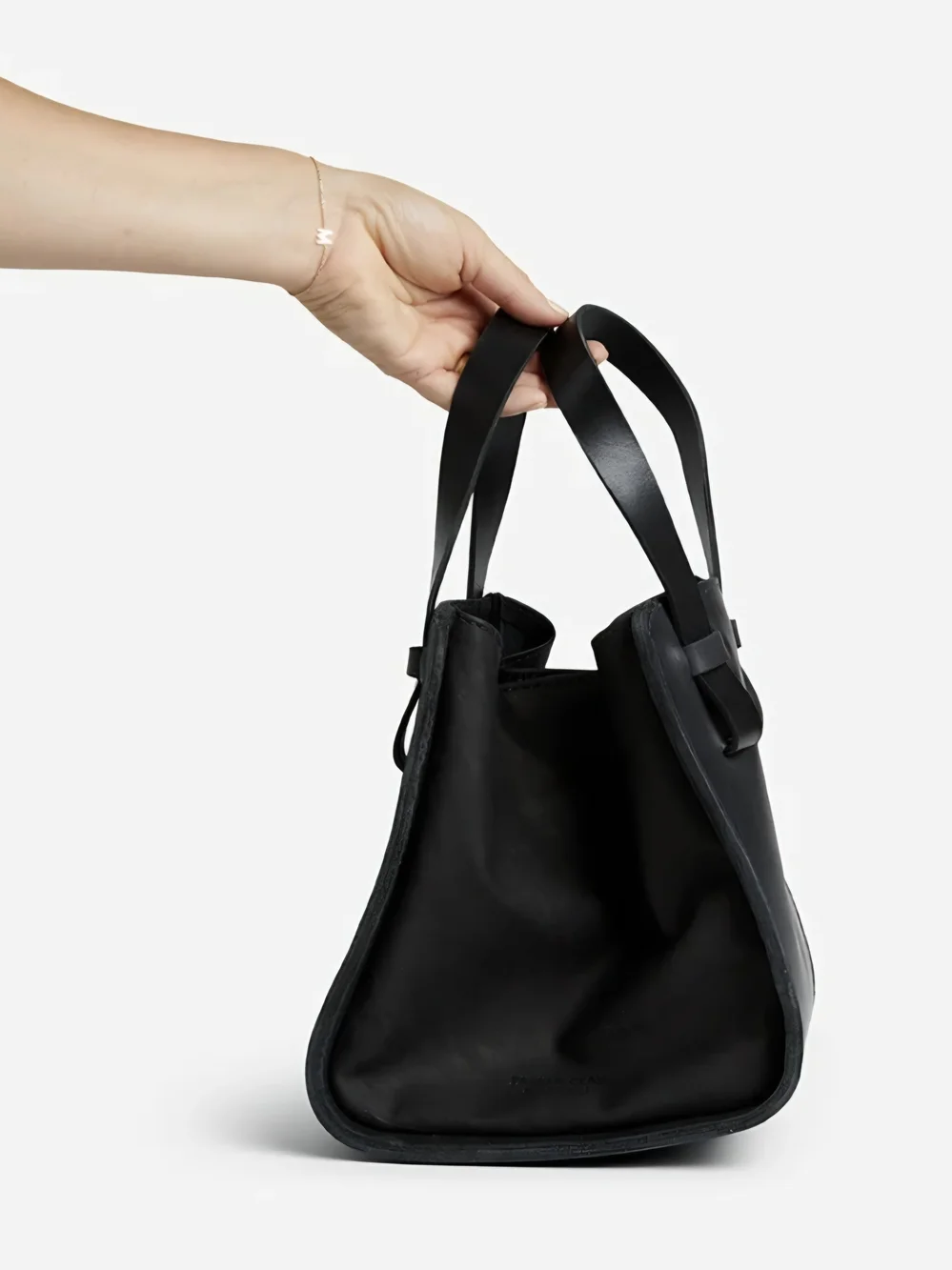 Parker Clay Abel Full-Grain Leather Compact Bucket Bag – Handcrafted in Ethiopia